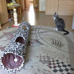 Cat Tunnel Leopard Print With Walking Sound