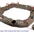 Cat Tunnel Leopard Print With Walking Sound