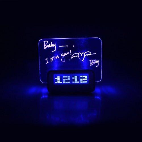 CE - LightningStore Message Clock - Leave A Message For Your Loved Ones - Bring Back Old Memories - Excellent Gift Idea - Anti Memory Loss Clock