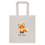 Cute Adorable Red Fox Cotton Tote Bag 6oz