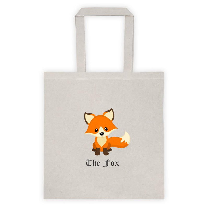 Cute Adorable Red Fox Cotton Tote Bag 6oz