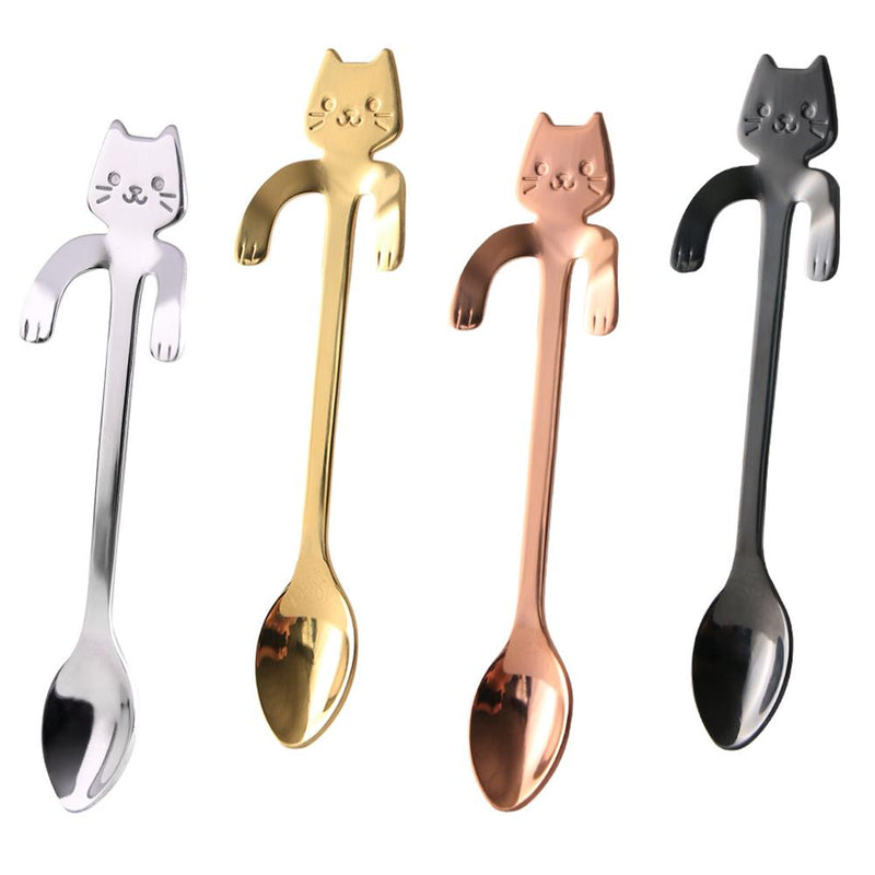 Cute Cat Stainless Steel Spoons