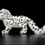 New Release!! LightningStore Cute Black and White Snow Leopard Doll Realistic Looking Stuffed Animal Plush Toys Plushie Children's Gifts Animals