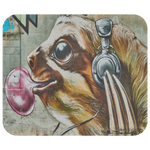Sloth Music Graphiti Bubble Gum Mouse Pad - Cool Punk Sloth Mouse Mat