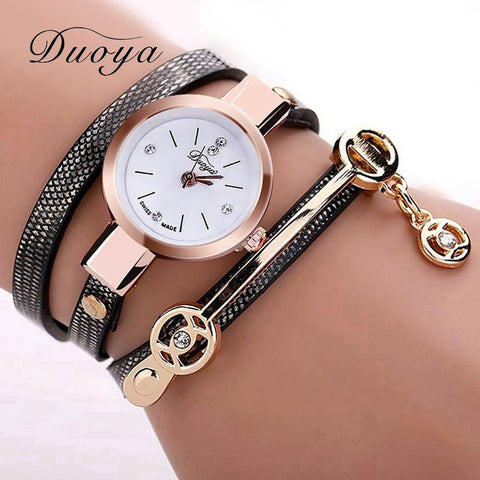 Duoya Fashion Bracelet Gold Quartz Wristwatch For Women GiveAway