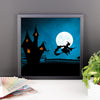 Flying Witch Framed Wall Art Decoration Decor For Bedroom Living Room