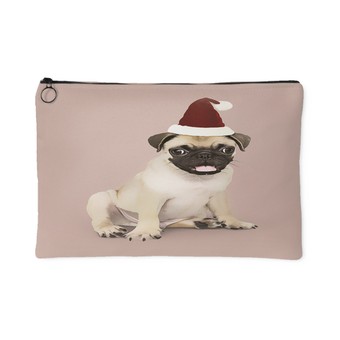 Custom Personalized Pug Photo Pouch - Turn Your Photos into a Pouch Pencil Case Makeup Bag