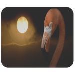 Flamingo Mouse Pad Decor / Full Moon Mouse Mat / Personalized Home Office Decor / Desk Accessories / Mousepads Computer Accessory
