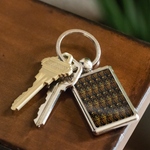 Mayan Aztec Bricks Keychain - Ancient Vintage Jewelry