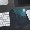 Wildlife Night Mouse Pad - Forest Jungle Mouse Mat - Full Moon Bear MousePad - Home Office Decor - Desk Accessories - Mousepads Computer Accessory