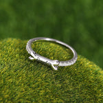 Custom Personalized Dog Name Ring, Pet Memorial Jewelry, Dog Mom, Personalized Ring, Sterling Silver Pet Ring, Dainty, Dog Lover Gift