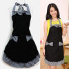 Home - Lightningstore Fashion Flirty Womens Housemaid Bowknot Kitchen Bib Black Apron Dress Pocket Gift House Work Apron