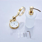 Home - LightningStore Gold Silver Luxury Liquid Hand Soap Dispenser For Bathroom - Mounted Liquid Soap Dispenser - Ideal For Using At Home Office Or Hotel