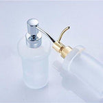 Home - LightningStore Gold Silver Luxury Liquid Hand Soap Dispenser For Bathroom - Mounted Liquid Soap Dispenser - Ideal For Using At Home Office Or Hotel