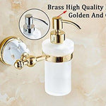 Home - LightningStore Gold Silver Luxury Liquid Hand Soap Dispenser For Bathroom - Mounted Liquid Soap Dispenser - Ideal For Using At Home Office Or Hotel