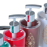 Home - LightningStore Luxury Toilet Bathroom Set - Contains A Lotion Bottle Toothbrush Holder Tumbler And Soap Dish - Comes In White Red Black And Orange - Excellent For Decorating Your Home Office Or Hotel