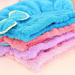 Home - LightningStore Microfiber Hair Cap Turban Towel For Women - Quickly Dry Your Hair By Wrapping This Towel Around Your Head - Available In Pink Yellow Purple Red Blue