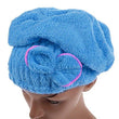 Home - LightningStore Microfiber Hair Cap Turban Towel For Women - Quickly Dry Your Hair By Wrapping This Towel Around Your Head - Available In Pink Yellow Purple Red Blue