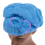 Home - LightningStore Microfiber Hair Cap Turban Towel For Women - Quickly Dry Your Hair By Wrapping This Towel Around Your Head - Available In Pink Yellow Purple Red Blue