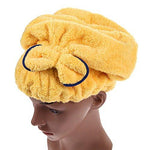 Home - LightningStore Microfiber Hair Cap Turban Towel For Women - Quickly Dry Your Hair By Wrapping This Towel Around Your Head - Available In Pink Yellow Purple Red Blue