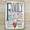 Home - LightningStore Vintage Family Love Quote Tin Sign - Excellent For Decorating Your Home And Cafe - Home Decor Suppliers