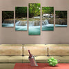 Home - LightningStore Waterfall Picture Wall Decor Decoration - Combine 5 Pieces To Complete The Picture - An Excellent Addition To Any Home