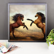 Horse Brothers Framed Photo Poster Wall Art Decoration Decor For Bedroom Living Room