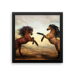 Horse Brothers Framed Photo Poster Wall Art Decoration Decor For Bedroom Living Room