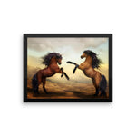 Horse Brothers Framed Photo Poster Wall Art Decoration Decor For Bedroom Living Room