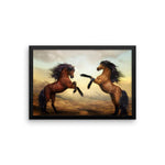 Horse Brothers Framed Photo Poster Wall Art Decoration Decor For Bedroom Living Room