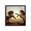 Horse Brothers Framed Photo Poster Wall Art Decoration Decor For Bedroom Living Room