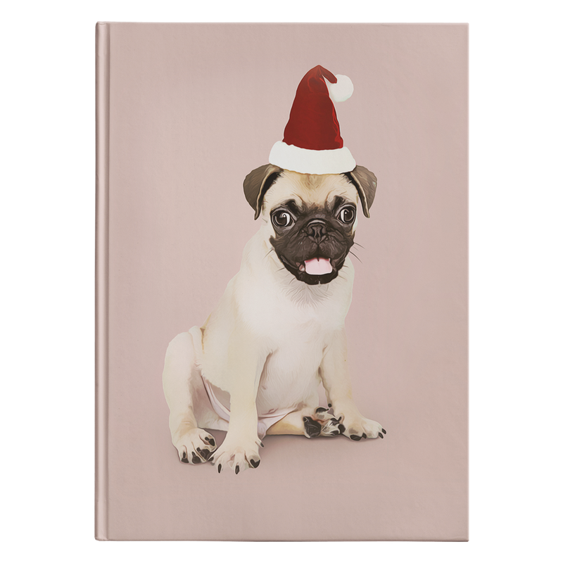 Custom Personalized Pug Photo Journal Notebook - Turn Your Photos into a Limited Edition Stationary Diary