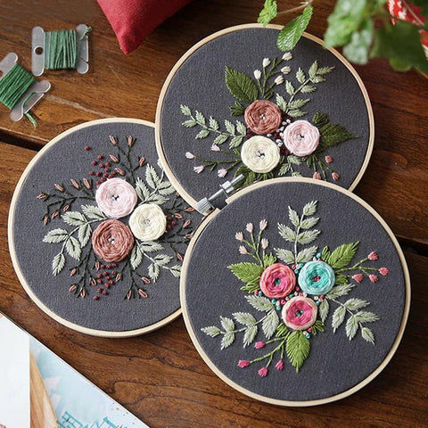 Floral Beginner Embroidery Kit
