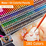 180 Pieces Water Color Pencils Set
