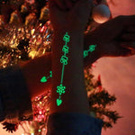 Temporary Tattoo - Glow in the Dark Tattoo - Musical Note Heart Reindeer Tattoo