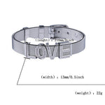 Custom Letter Bracelet - Comes in Gold Silver Black and Rose Gold