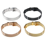 Custom Letter Bracelet - Comes in Gold Silver Black and Rose Gold
