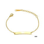 Custom Name Bracelet For Adults and Kids - Comes in Gold Silver and Rose Gold - Bar Bracelet Monogram Initial Bracelet Friendship Bracelet