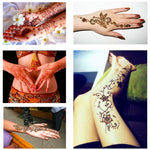 Brown Henna Cone Temporary Tattoo Body Art Ink Mehendi - Indian Temporary Tattoo for Indian Wedding Marriage Party Function