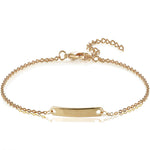 Custom Name Bracelet For Adults and Kids - Comes in Gold Silver and Rose Gold - Bar Bracelet Monogram Initial Bracelet Friendship Bracelet