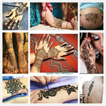 Brown Henna Cone Temporary Tattoo Body Art Ink Mehendi - Indian Temporary Tattoo for Indian Wedding Marriage Party Function