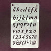 12 Piece Bullet Journal Stencil,Letter Stencil Set,Number Stencil Plastic,Alphabet Stencil,Bullet Journal, Letters, Calligraphy, Handwriting