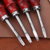 Leather Edge Beveller Leathercraft Edge Tool - 4 Piece Set  Craft Leather Edge Cutter Skiving Tool 0.8/1/1.2/1.5mm
