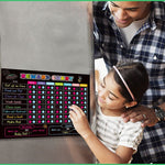 Chore Chart for Kids Reusable, Reward Chart, Girls Chore Chart, Boys Chore Chart, Dry Erase Board, Magnetic Blackboard