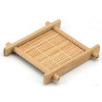 4 Pieces Bamboo Wooden Coaster, Natural Cup Mat , Kids Arts and Crafts, For Tea and Other Drinks, STEAM, Scrabble Tiles, DIY Crafts