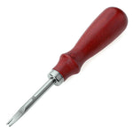เครื่องตัดขอบหนัง Leather Edge Beveller - ชุด 4 ชิ้น, เครื่องตัดขอบหนังงานฝีมือ, เครื่องตัดหนังแบบสไกฟ์ 0.8/1/1.2/1.5 มม.
