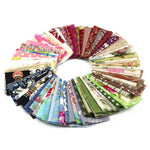 50 piece pack fabric cotton | for sewing buttons craft | 100% printed boundle patchwork | fabric squares of 10*10cm