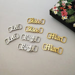 Personalized Shoelace Buckle for Sneaker Lovers & Sneakerheads - Custom Gold Shoestring Text -Shoe Lover Shoe Clip Gift Accessory