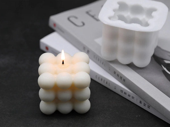 Candle Mold - Silicone Candle Mold - Sphere Cube - Candle Molds For Beewax- Aromatherapy Candle Mold - Aroma Stone Candle mould