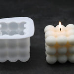 Candle Mold - Silicone Candle Mold - Sphere Cube - Candle Molds For Beewax- Aromatherapy Candle Mold - Aroma Stone Candle mould